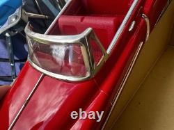 50's Fifties Cadillac Open 1950 TYPE Vintage Tin Toy Car Made in Japan Red