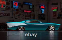 57 Chevy 1957Chevrolet55Race Car124Hot Rod12Racer18TIN Metal Body Concept toY