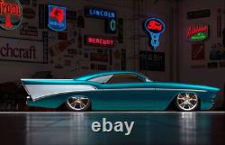 57 Chevy 1957Chevrolet55Race Car124Hot Rod12Racer18TIN Metal Body Concept toY