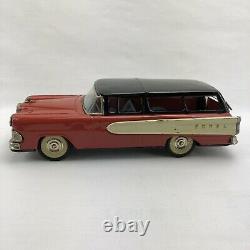 58 Ford Edsel Round-Up 2-Door Station Wagon -Rear Friction-Tin-Litho Car