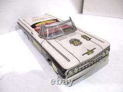 63 FORD- POLICE CAR WITH WORKING CONVERTIBLE TOP- FRICTION 9 LONG -WORKS-japan