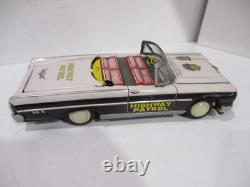 63 FORD- POLICE CAR WITH WORKING CONVERTIBLE TOP- FRICTION 9 LONG -WORKS-japan