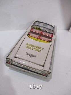 63 FORD- POLICE CAR WITH WORKING CONVERTIBLE TOP- FRICTION 9 LONG -WORKS-japan