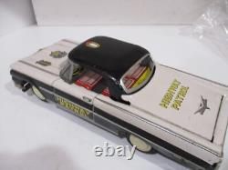 63 FORD- POLICE CAR WITH WORKING CONVERTIBLE TOP- FRICTION 9 LONG -WORKS-japan