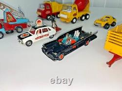 7 RARE VINTAGE TOYS CARS MAJOR CORGY Paramount Pictures Bat Mobile