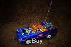 70s Batman Batmobile Vintage Battery Operated Tin Toy Car