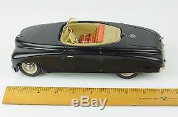 9 CKO Germany Tin Wind-Up 1950's CABRIO SUPER Flip Top Car Cabriolet