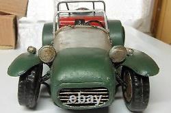 A Lotus Alloy Car Green Handbuilt Red Exquisite 7 Tin Body Early Lotus 7 Tin Car