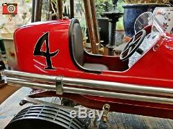 A Red Bantam Midget Vintage Racing Car, Tether Racer, Authentic Models, Stunning