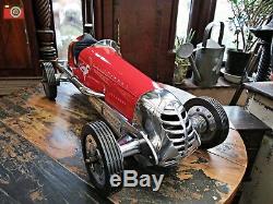 A Red Bb Korn Vintage Racing Car Replica, Tether Car, Authentic Models, Stunning