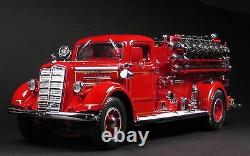 A Vintage Antique 1930s Fire Engine Truck 1 T Metal Model 24 Red Pickup Car 18