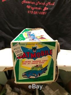 ALL ORIGINAL ASC BATMOBILE BATMAN ROBIN BATTERY OPERATED CAR with Original Box