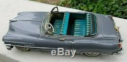ALPS/IWAYA Tin Friction Toy Car 1952 Cadillac Series 62 Convertible 11.5 Japan