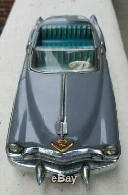 ALPS/IWAYA Tin Friction Toy Car 1952 Cadillac Series 62 Convertible 11.5 Japan