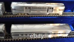 AMT American Model Toys O Gauge Extruded Aluminum Sante Fe Train Cars Vintage