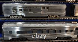 AMT American Model Toys O Gauge Extruded Aluminum Sante Fe Train Cars Vintage