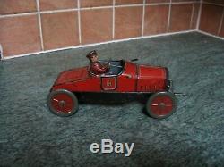 ANTIQUE HESSMOBIL 1020 TOURING CAR GERMANY TIN WIND UP c. 1920 TINPLATE TOY hess