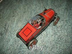 ANTIQUE HESSMOBIL 1020 TOURING CAR GERMANY TIN WIND UP c. 1920 TINPLATE TOY hess