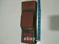 ANTIQUE VINTAGE TIN TOY rare OLD Fire Chief Police Patrol Car Vehicle