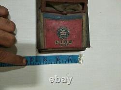 ANTIQUE VINTAGE TIN TOY rare OLD Fire Chief Police Patrol Car Vehicle