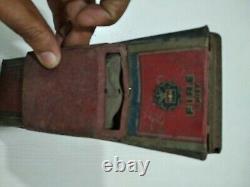 ANTIQUE VINTAGE TIN TOY rare OLD Fire Chief Police Patrol Car Vehicle