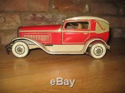 ART DECO TIPPCO COUPE CAR GERMANY TIN LITHO TOY wind-up TINPLATE ANTIQUE TIPP CO