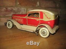 ART DECO TIPPCO COUPE CAR GERMANY TIN LITHO TOY wind-up TINPLATE ANTIQUE TIPP CO
