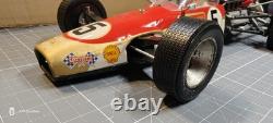 ASAHI LOTUS 49B FORD F-1 Formula One Race Car Tin Battery Toy 1960s Japan Boxed