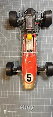 ASAHI LOTUS 49B FORD F-1 Formula One Race Car Tin Battery Toy 1960s Japan Boxed