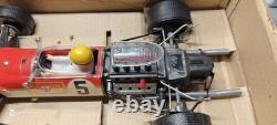 ASAHI LOTUS 49B FORD F-1 Formula One Race Car Tin Battery Toy 1960s Japan Boxed