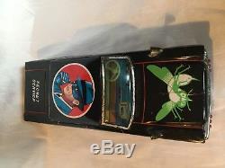 ASC Green Hornet Black Beauty Japan Tin Toy Car Battery Operated Rare Vintage
