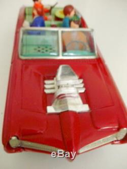 ASC Monkees Mobile TV Show Tin Toy Car Battery Operated Japan