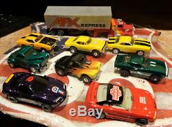 Afx / Model Motoring Slot Car Lot (9 Cars) Vintage Slot Cars