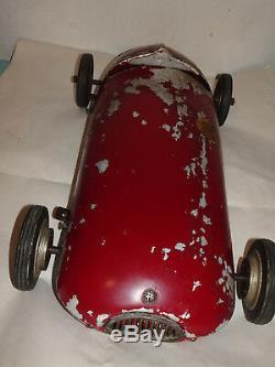 Alfa Romeo 24 Tether Car 1950's taly Vintage Engine Toy Tin Metal Aluminium