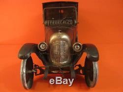 All Original Les Jouets Citroen Taxi B2 1925 Large Mechanical Tin Toy Car