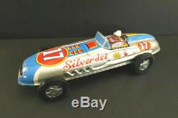All Original SKK Silver Jet Racing Car Racer 10 Tin Toy Mint + Box Japan 1960