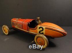 All Original TIPPCO #2 Racing Car 131/2 Tin Toy 1925 Germany