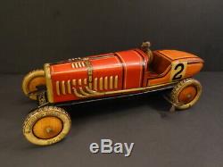 All Original Tippco #2 Racing Car 131/2 Tin Toy 1925 Germany