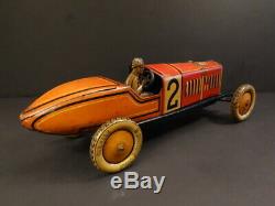 All Original Tippco #2 Racing Car 131/2 Tin Toy 1925 Germany