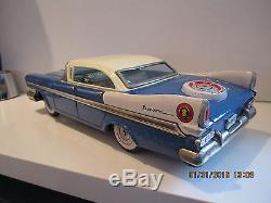 Alps 1959 1960 Plymouth Fury Japan Tin Friction Toy Car 11-inches All Original