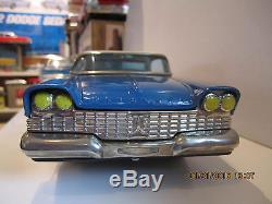 Alps 1959 1960 Plymouth Fury Japan Tin Friction Toy Car 11-inches All Original