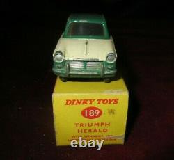 Amazing Vintage Dinky Toys N. 189 -triumph Herald Boxed