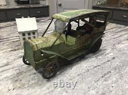 Antique 1900s DAYTON/SCHEIBLE Large 13 1/4 Hill Climber Touring Car-orig Paint