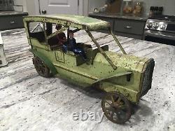 Antique 1900s DAYTON/SCHEIBLE Large 13 1/4 Hill Climber Touring Car-orig Paint