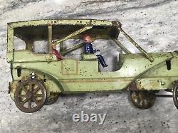 Antique 1900s DAYTON/SCHEIBLE Large 13 1/4 Hill Climber Touring Car-orig Paint
