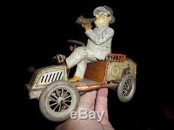 Antique 1903 DRGM Lehmann TUT TUT Wind Up Tin Toy Car Germany Old Vintage MARKE