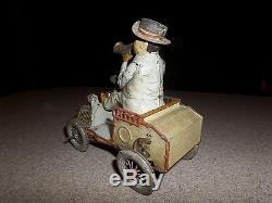 Antique 1903 DRGM Lehmann TUT TUT Wind Up Tin Toy Car Germany Old Vintage MARKE