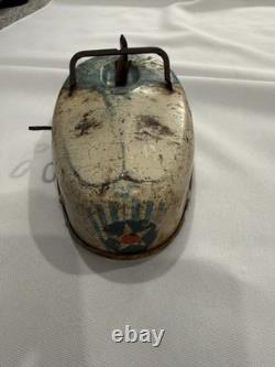 Antique Buffalo Toy & Tool Works Wind-up Steel Litho Fliver Bug Bumper Cars