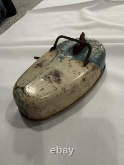 Antique Buffalo Toy & Tool Works Wind-up Steel Litho Fliver Bug Bumper Cars