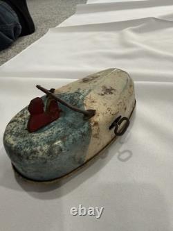 Antique Buffalo Toy & Tool Works Wind-up Steel Litho Fliver Bug Bumper Cars